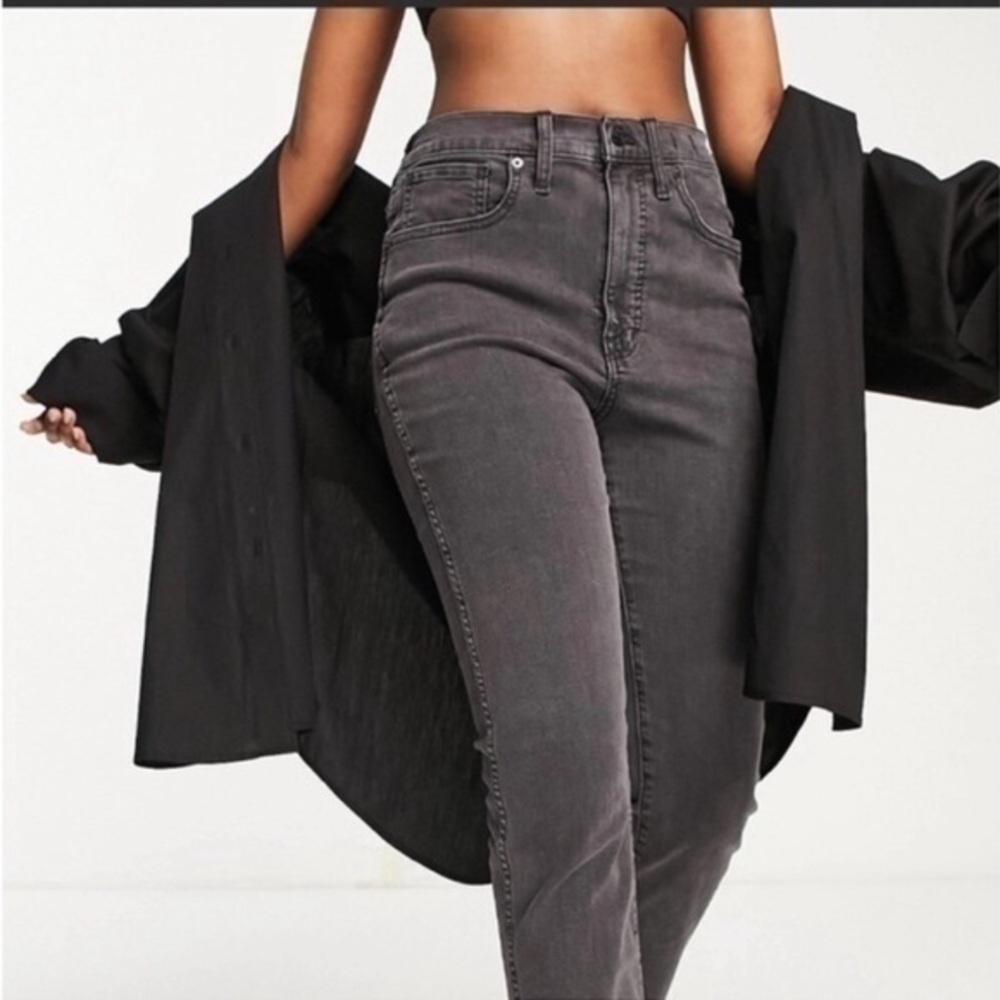 NWT Madewell Jeans 11” High-Rise Skinny Gray